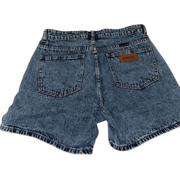 Shein Womens High-Waisted Blue Denim Shorts Size 30 - Picture 6 of 10